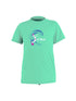 Kleinkind O'zone S/S Sun Hemd - Mädchen - Leichtes Aqua